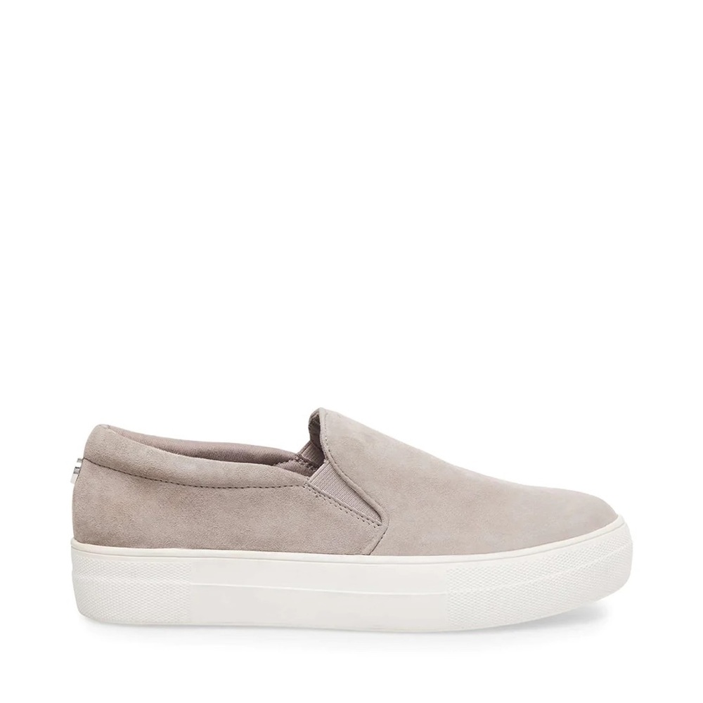 Steve Madden Gills Grey Suede Slip on Sneakers